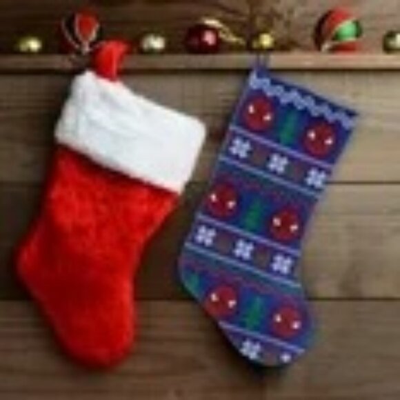 20" Hanging Holiday Stocking - Spiderman Spider-Man Knit Stocking NWT - Picture 1 of 5